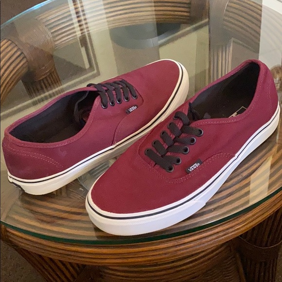 vans maroon shoes